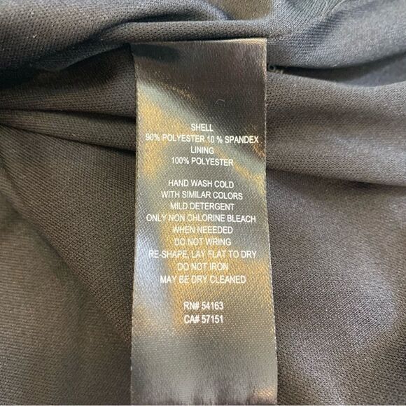 JH Classic Black Dress Size 18 Cap Sleeves - Picture 10 of 11